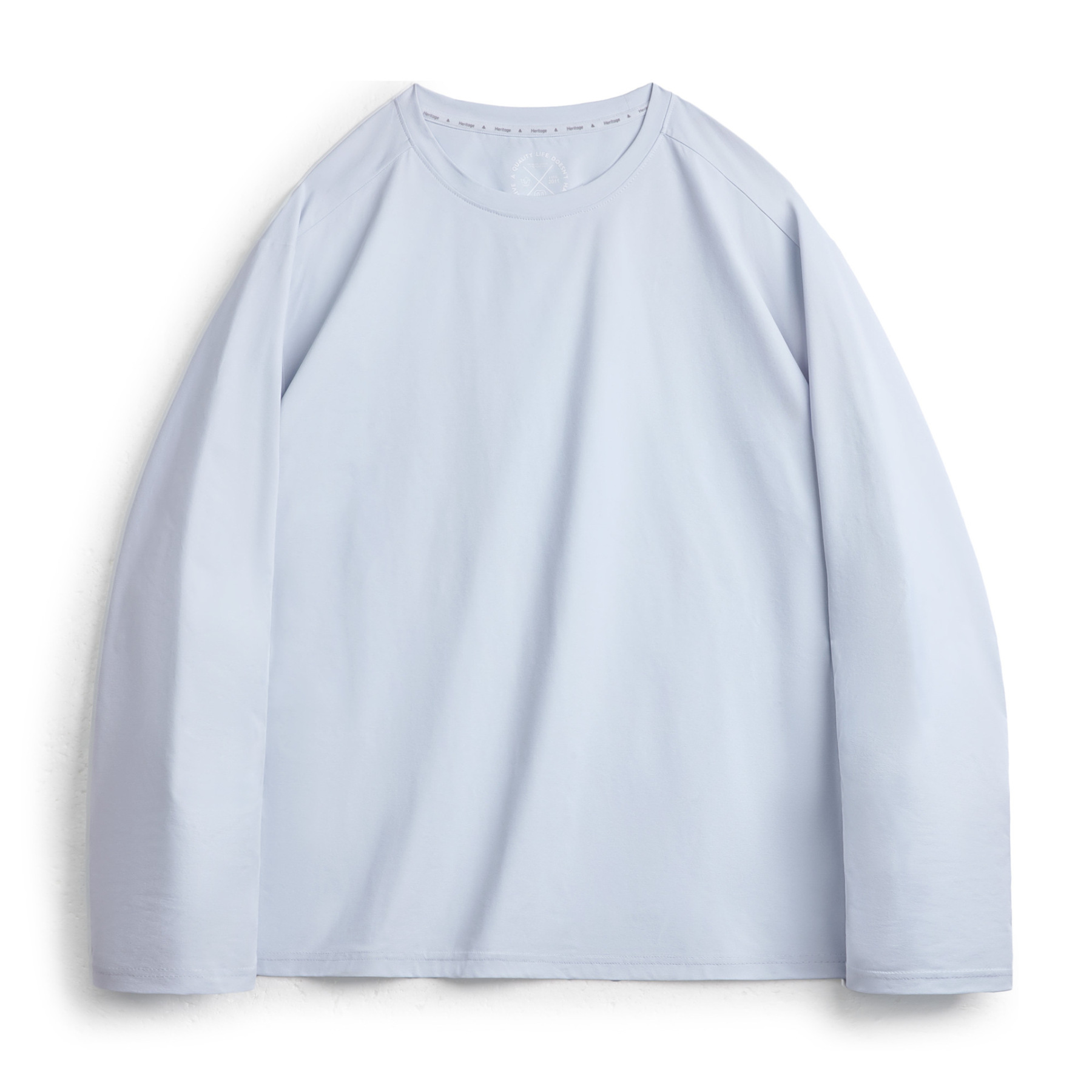 美式休閒7A抑菌速幹長袖T恤凉感透氣上衣圓領打底衫男春