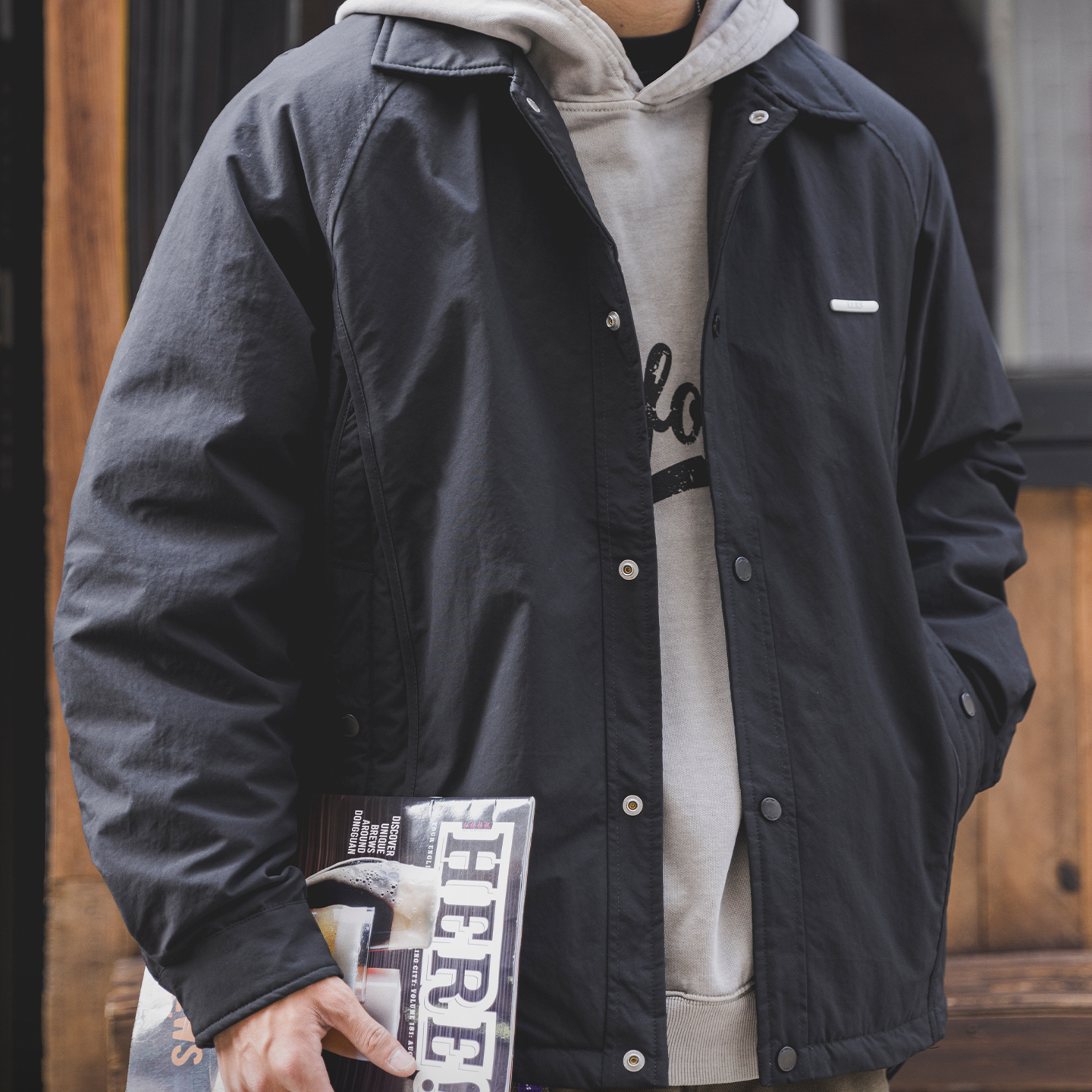 冬季90白鴨絨輕薄保暖羽絨服男2025新款休閒百搭翻領羽絨夾克外套