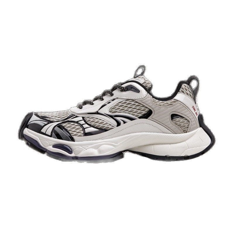 曼哈頓老爹鞋男秋季新款厚底網面增高白色軟底運動休閒鞋