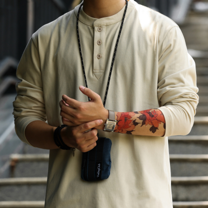 美式休閒磨毛長袖亨利領T恤男純色7A抗菌親膚打底POLO衫