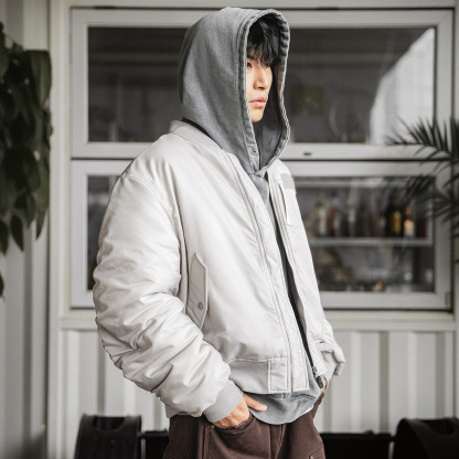 3M新雪麗MA1飛行員棉衣棒球服加厚防寒短款保暖棉襖外套冬