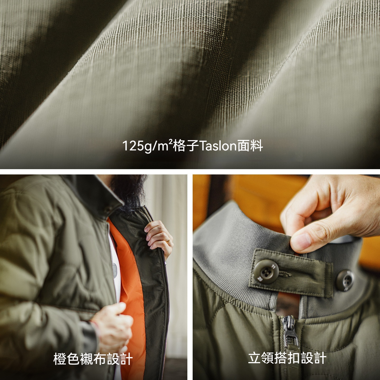 美式復古M51軍綠色夾克大口袋短款立領保暖棉服外套男冬