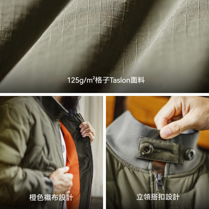 美式復古M51軍綠色夾克大口袋短款立領保暖棉服外套男冬