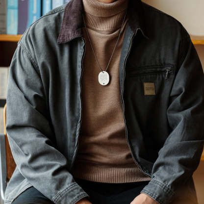 美式經典J97底特律工裝夾克男石磨水洗380g重磅帆布獵裝外套-Retro's Wear