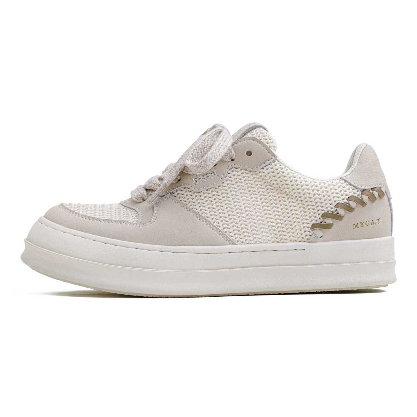 夏季男士新款厚底小白鞋低幫薄款網面透氣輕便百搭休閒板鞋子