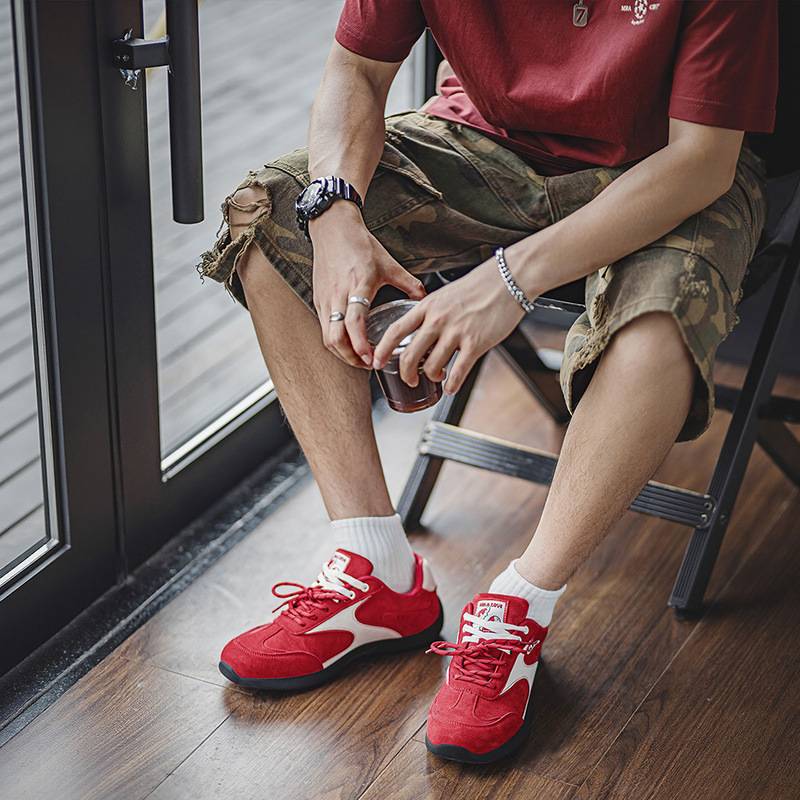 MRA錦鯉賽車鞋男2025新款秋季運動休閒板鞋平底德訓鞋復古訓練鞋