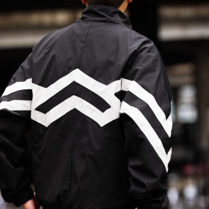 美式戶外立領運動拼接運動外套男高密防潑水復古gorpcore夾克-Retro's Wear