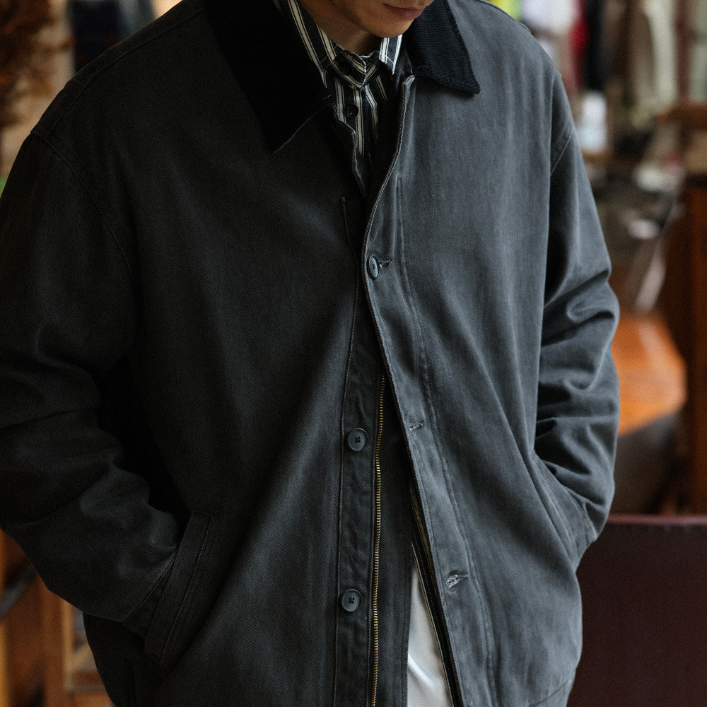 美式Vintage經典N-1甲板服休閒夾克男復古做舊酵素水洗外套-Retro's Wear