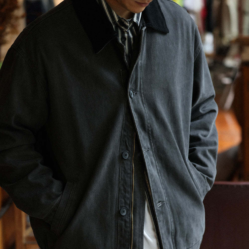 美式Vintage經典N-1甲板服休閒夾克男復古做舊酵素水洗外套-Retro's Wear