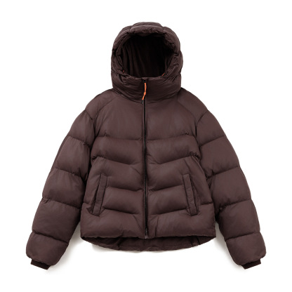 美式連帽立領棉服山系戶外軟殼衍縫麵包服短款外套男秋冬