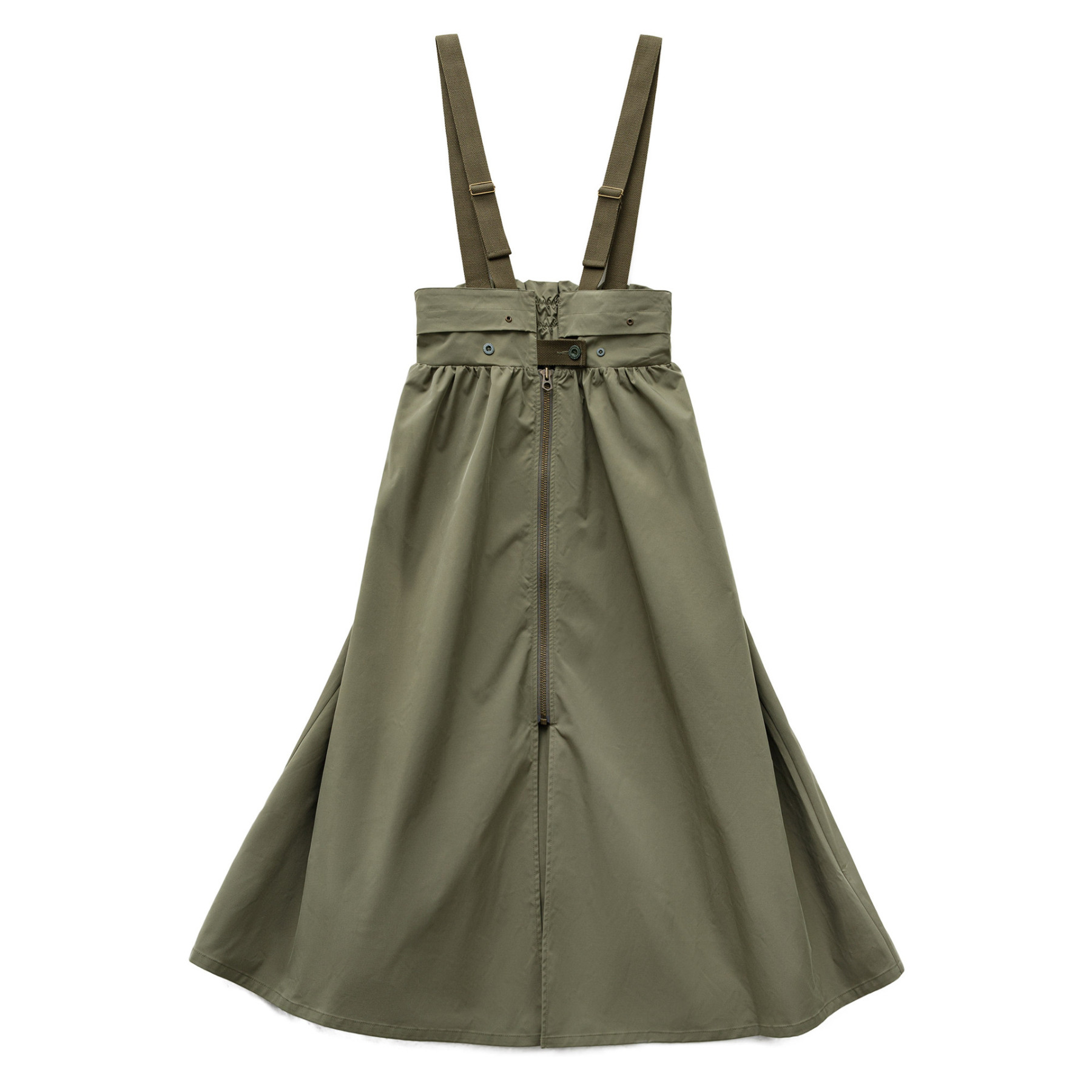 寬鬆吊帶疊穿工裝背帶連衣裙高收腰A字半身長款傘裙子女士秋