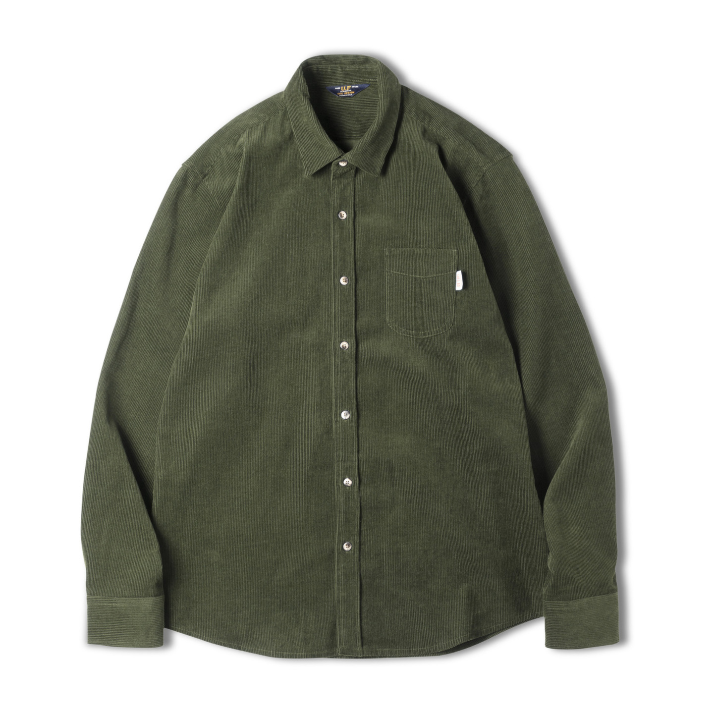 休閒燈芯絨襯衫寬鬆內搭休閒翻領長袖襯衣女秋冬款上衣-Retro's Wear