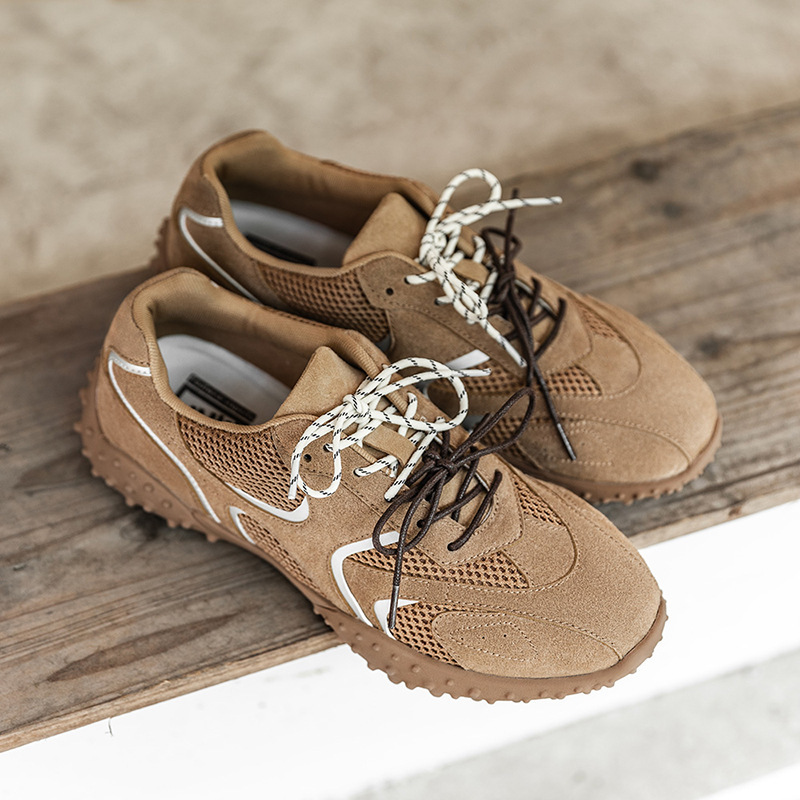 珠釘訓練鞋男鞋夏季新款透氣德訓鞋運動休閒賽車鞋復古潮鞋子