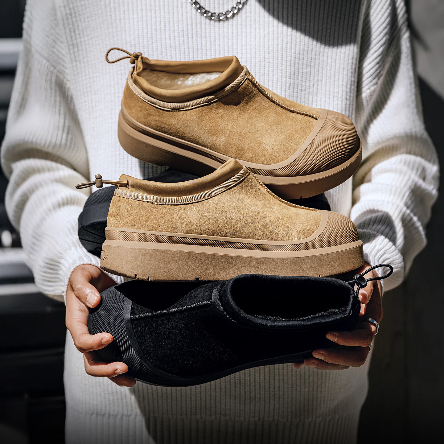 低幫雪地靴男款2025新款冬季加絨加厚保暖棉鞋麵包鞋厚底短靴