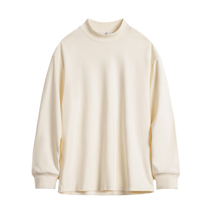 休閒半高領長袖打底衫純色保暖內搭加厚抗靜電男款