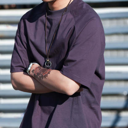 美式休閒索羅娜凉感防曬短袖T恤男透氣抗菌插肩袖體恤夏