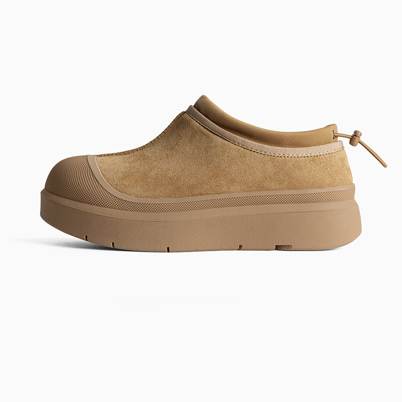 低幫雪地靴男款2025新款冬季加絨加厚保暖棉鞋麵包鞋厚底短靴