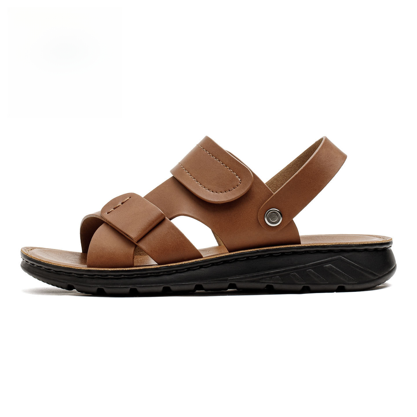 男鞋2026夏季新款皮凉鞋兩穿沙灘鞋真皮商務開車凉拖鞋爸爸鞋