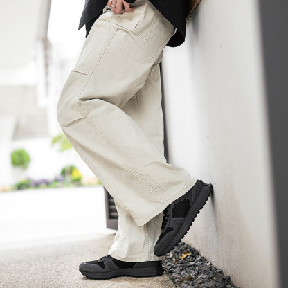 黑武士網面鞋男鞋夏季透氣厚底運動休閒鞋復古慢跑鞋百搭潮鞋