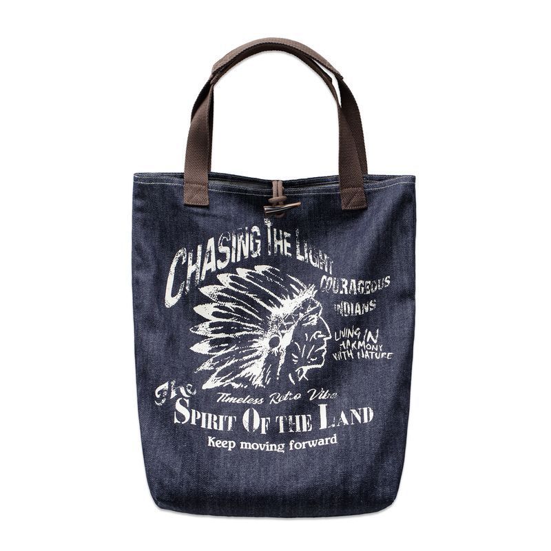 美式復古牛仔大容量托特包丹寧通勤單肩包做舊手提包包男