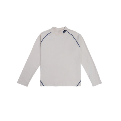 兒童德絨打底衫2025冬季新款男童純色半高領上衣保暖親膚寶寶衣服