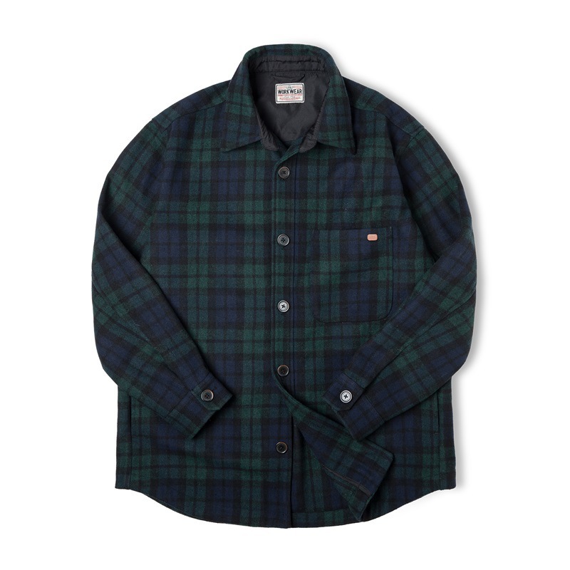 美式復古襯衫外套休閒寬鬆設計感小眾夾克襯衣女秋冬-Retro's Wear