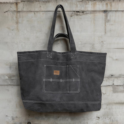 MRA 大容量水洗帆布托特包旅行健身單肩斜跨電腦多功能包潮男