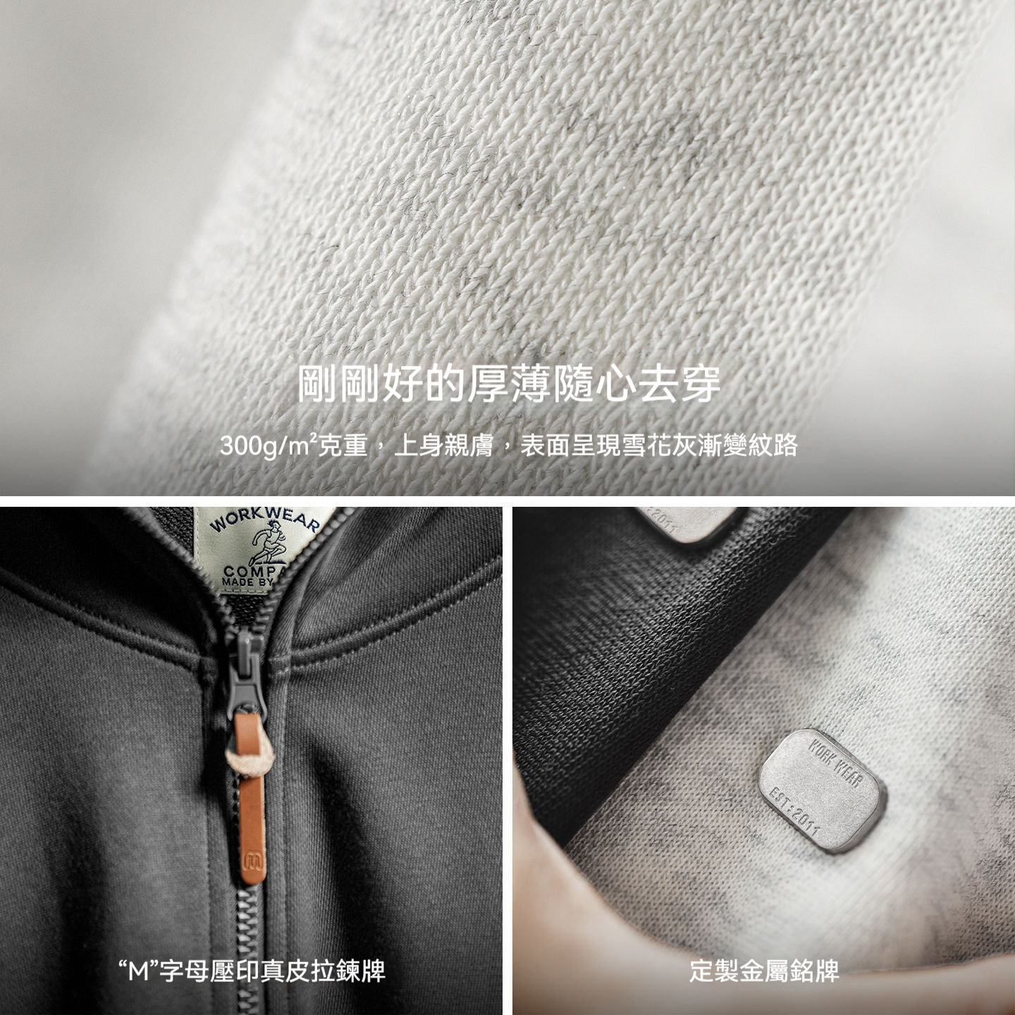 美式休閒灰色連帽衛衣寬鬆插肩袖開衫鬆弛長袖外套男款秋