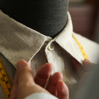 美式休閒100%亞麻長袖襯衫男透氣鬆弛感老錢襯衣外套秋