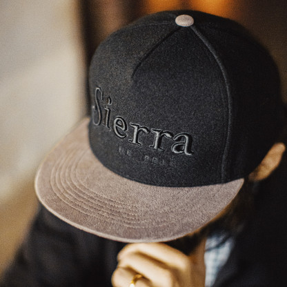 美式平簷棒球帽黑色毛呢刺繡鴨舌帽子五片嘻哈帽男款秋冬