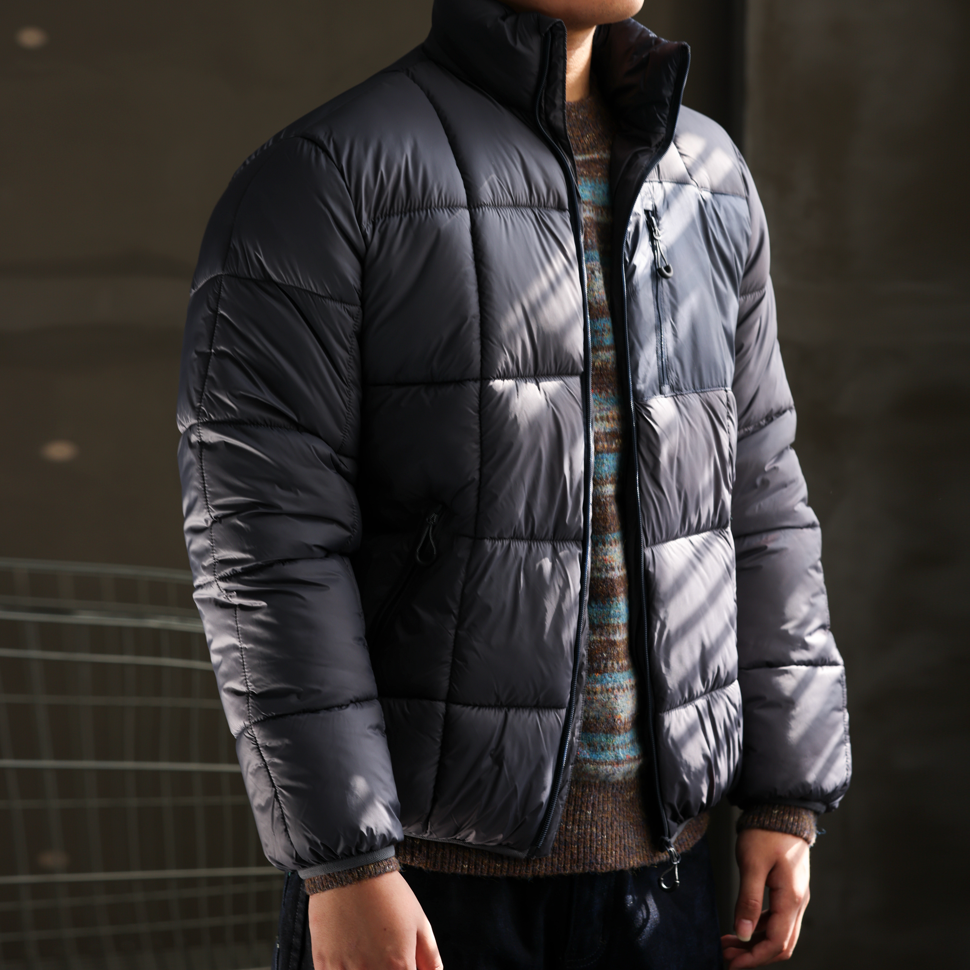 美式復古長格衍縫立領棉服外套男戶外親膚保暖加厚麵包服