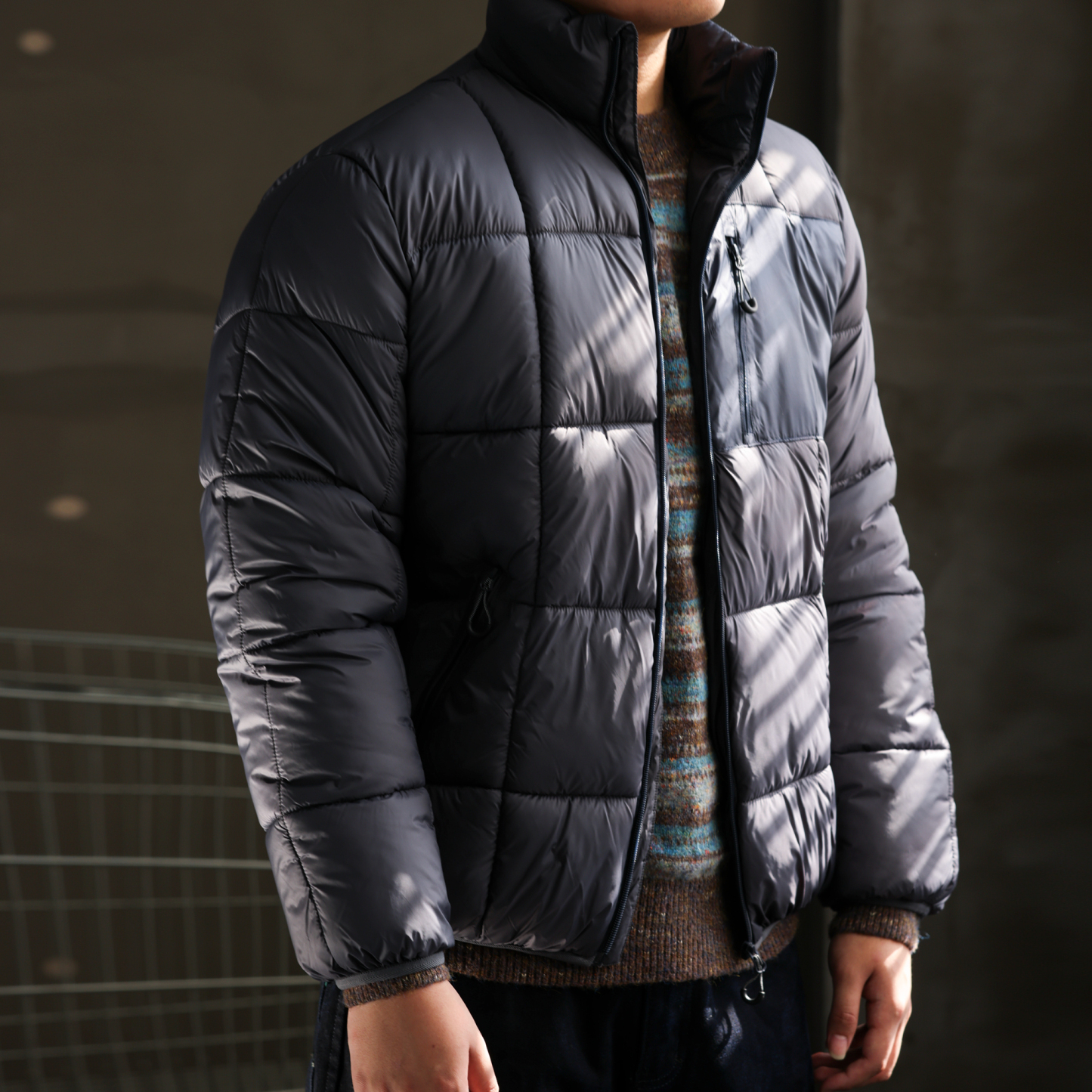 美式復古長格衍縫立領棉服外套男戶外親膚保暖加厚麵包服