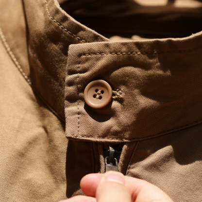 美式哈靈頓G9立領飛行夾克男士春秋款經典復古工裝上衣外套-Retro's Wear