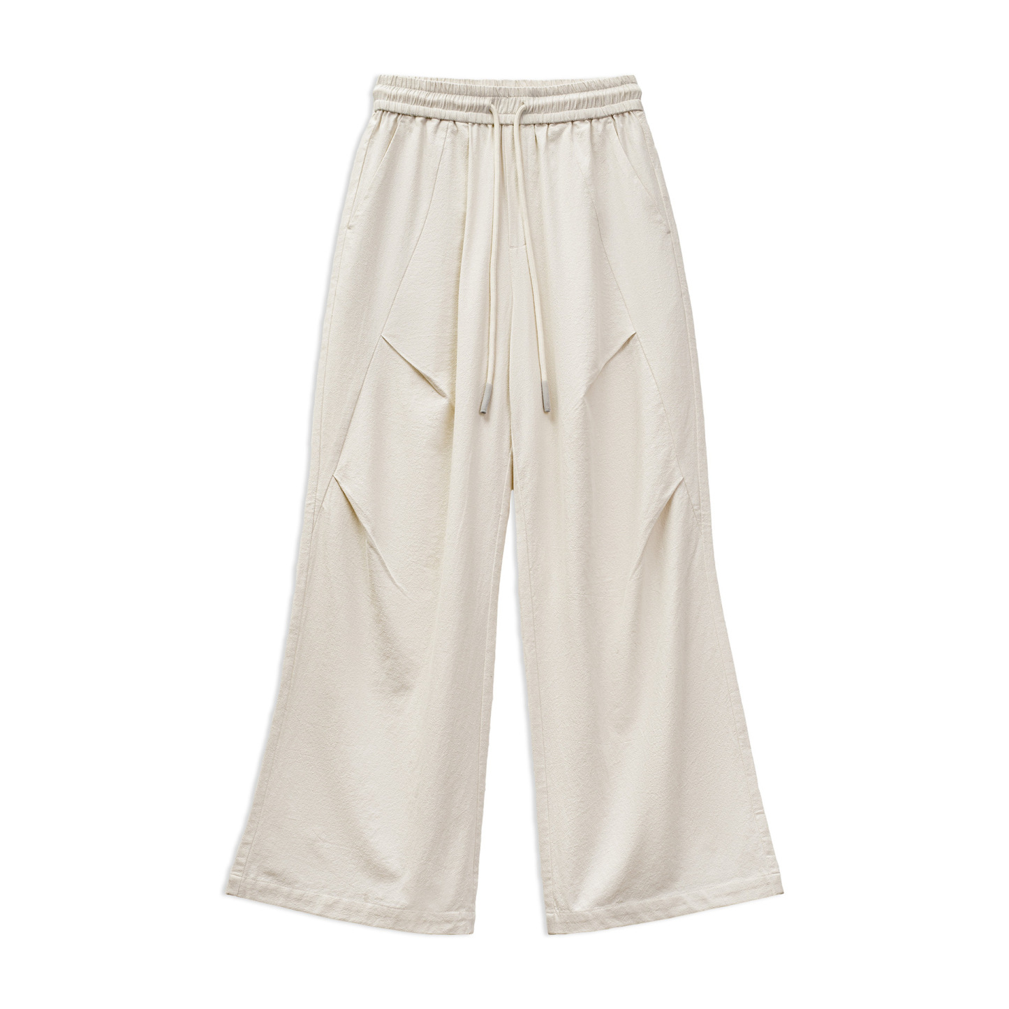 解構感cleanfit壓褶糯米褲淺春系垂墜感豆腐褲工裝拖地衛褲女