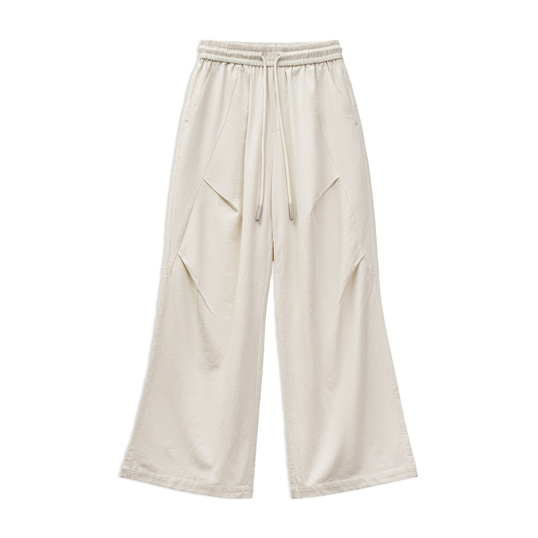 解構感cleanfit壓褶糯米褲淺春系垂墜感豆腐褲工裝拖地衛褲女