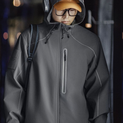 美式機能反光夾克外套戶外耐磨連帽登山服男秋季-Retro's Wear