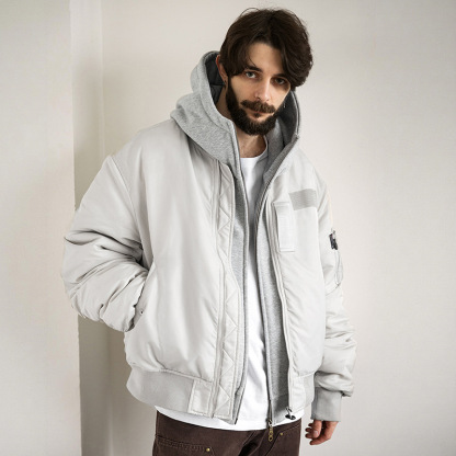 3M新雪麗MA1飛行員棉衣棒球服加厚防寒短款保暖棉襖外套冬