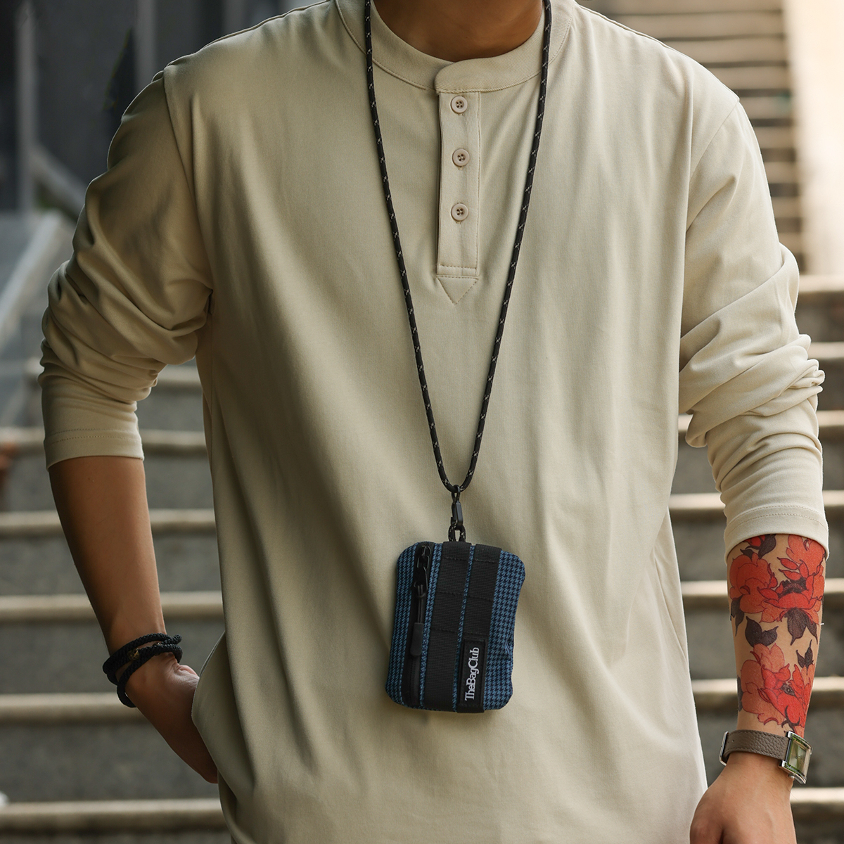 美式休閒磨毛長袖亨利領T恤男純色7A抗菌親膚打底POLO衫