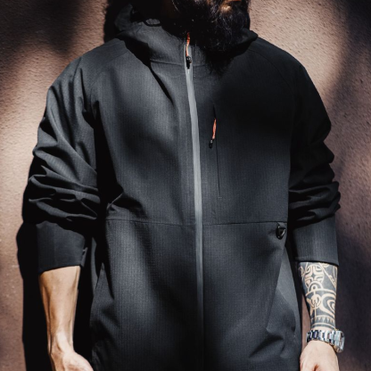 gorpcore三防衝鋒衣戶外防風防水硬殼夾克徒步登山服男秋-Retro's Wear