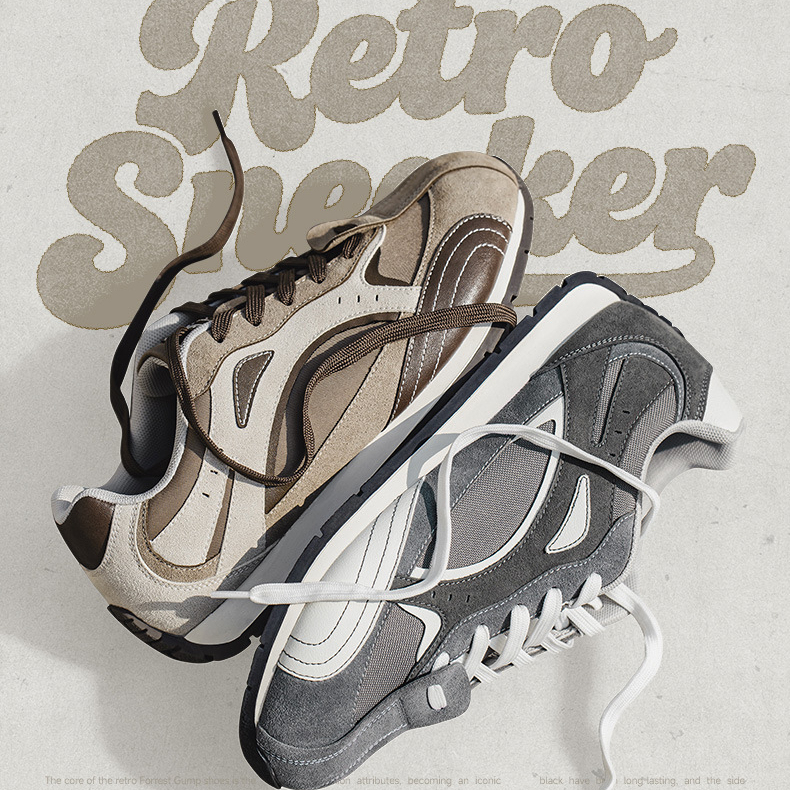 MRA大地色解構阿甘鞋男2026新款工裝德訓板鞋復古厚底休閒運動鞋