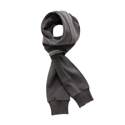 美式仿衛衣圍巾披肩兩用日系復古藍色保暖圍脖搭肩男秋冬