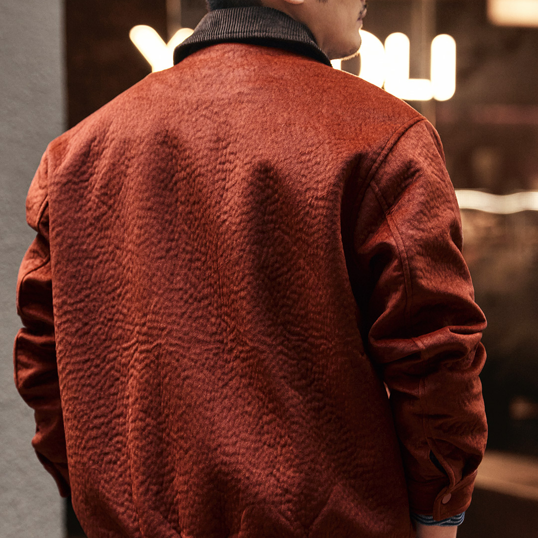 美式復古硬漢燈芯絨夾克男士2025秋冬新款寬鬆休閒工裝外套