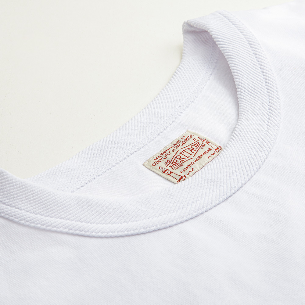 日系復古400G重磅T恤黑白色圓領純棉打底短袖基礎款男夏-Retro's Wear