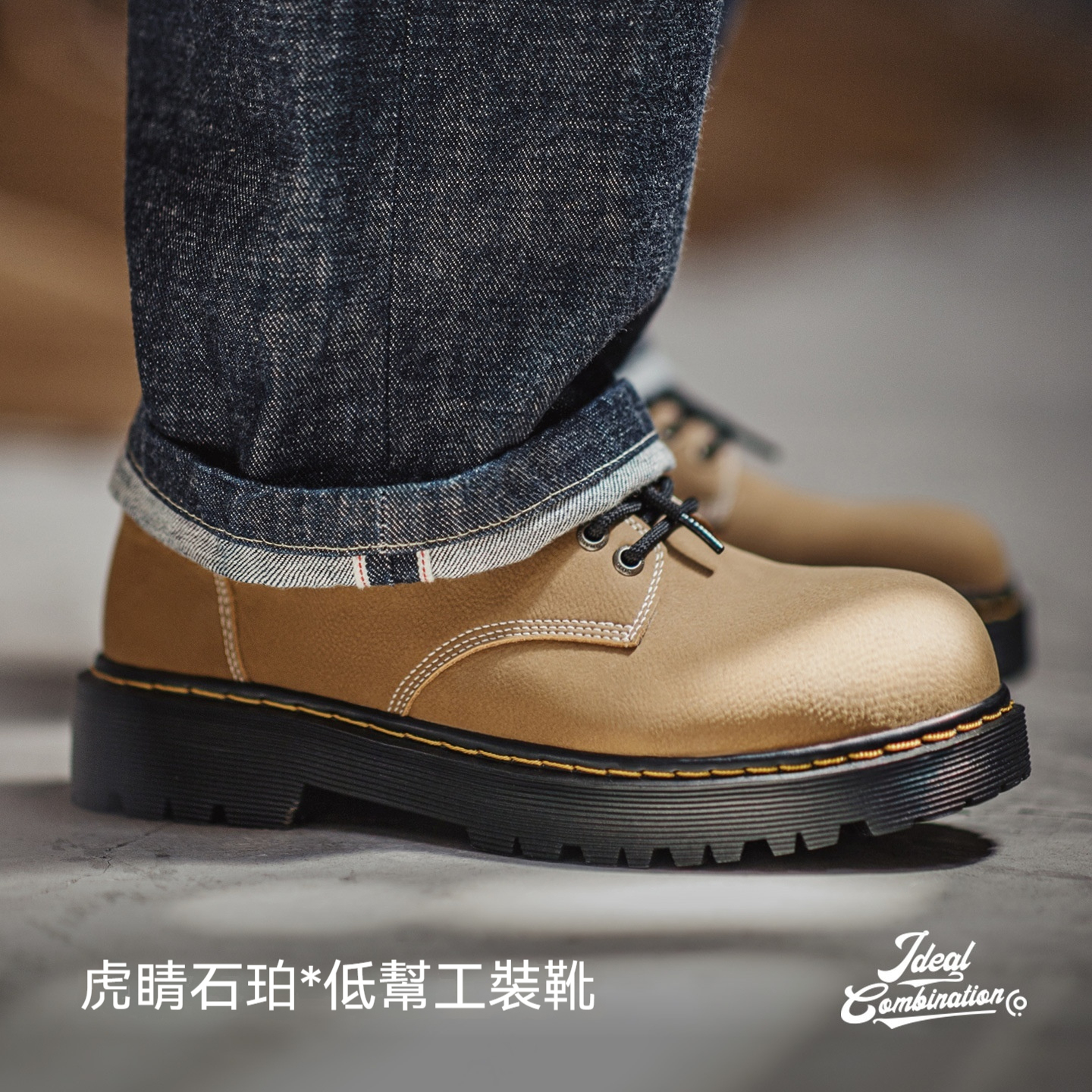 新款德比鞋夏季男士休閒軟底皮鞋厚底增高大頭棕色復古工裝鞋