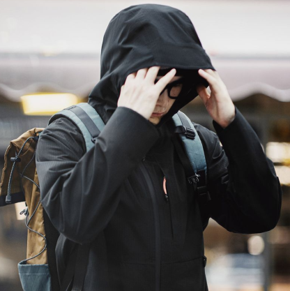 gorpcore三防衝鋒衣戶外防風防水硬殼夾克徒步登山服男秋-Retro's Wear