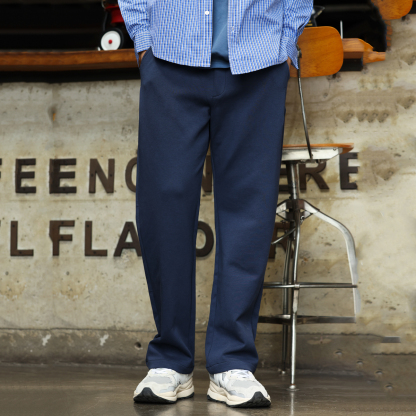 美式休閒萊賽爾休閒衛褲男寬鬆抽繩設計抗皺直筒長褲秋