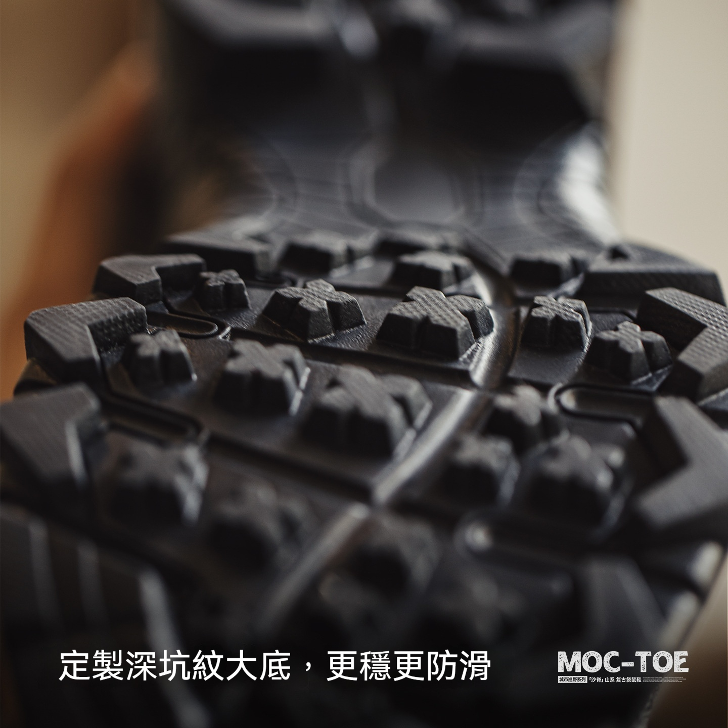 沙脊復古厚底袋鼠鞋男新款增高機能風懶人一脚蹬真皮休閒皮鞋