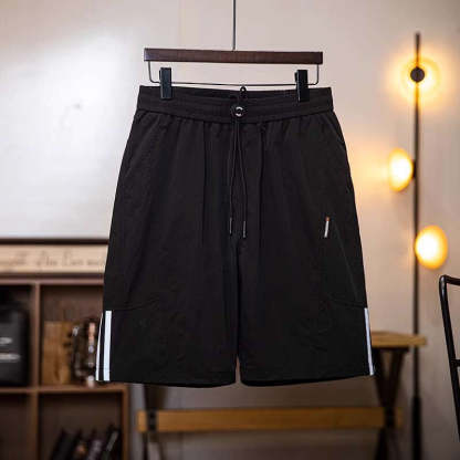 輕量化戶外速幹短褲男2025夏季新款反光條杠凉感運動五分褲子男