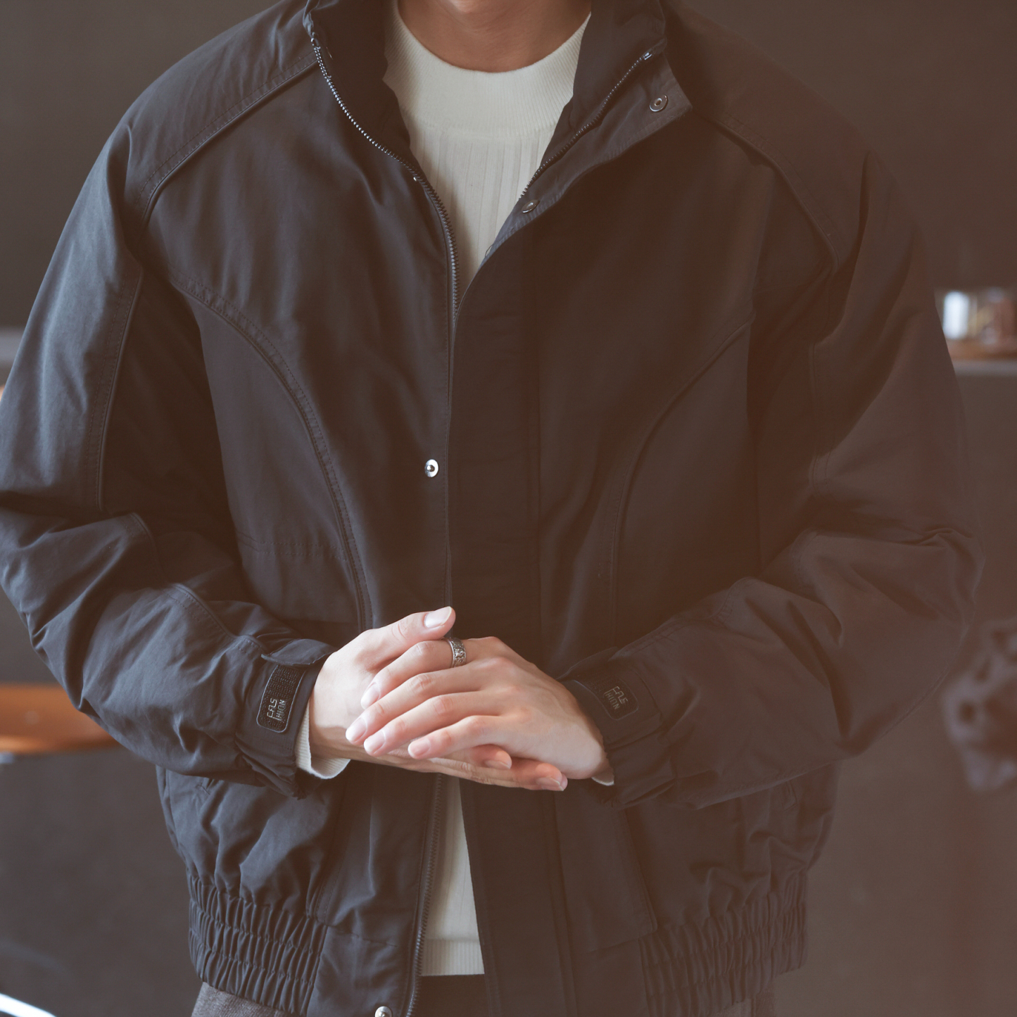 阿美哢嘰復古工裝羽絨夾克男戶外短款獵裝保暖羽絨外套