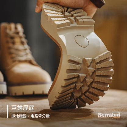 2025秋冬新款男士中幫真牛皮馬丁靴厚底美式復古休閒工裝靴